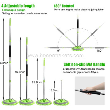 62'' Car Wash Brush with Long Handle Car Wash Mop Mitt Chenille Car Cleaning Kits tools Windshield Window Squeegee